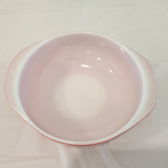 PYREX PROMO HOLIDAY PINE CONE RED ORANGE 2 QT Casserole Dish #024 - Picture 4 of 5